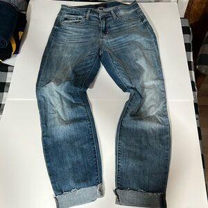 Judy Blue Los Angeles size5/27 boyfriend fit jeans cuffed faded